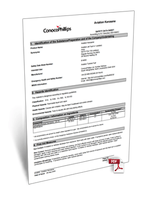 Kerosene MSDS Fuel Data